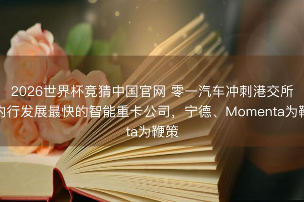 2026世界杯竞猜中国官网 零一汽车冲刺港交所：内行发展最快的智能重卡公司，宁德、Momenta为鞭策