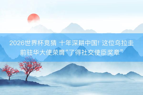2026世界杯竞猜 十年深耕中国! 这位乌拉圭前驻华大使荣膺“了得社交使臣奖章”